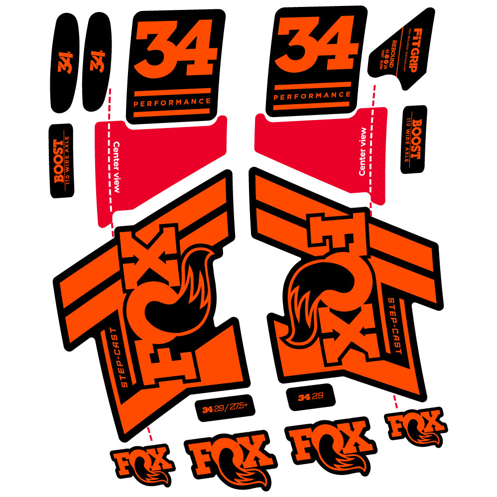 Aufkleber Fox 34 SC Performance 2019 Fahrradgabel Sticker Vinyl