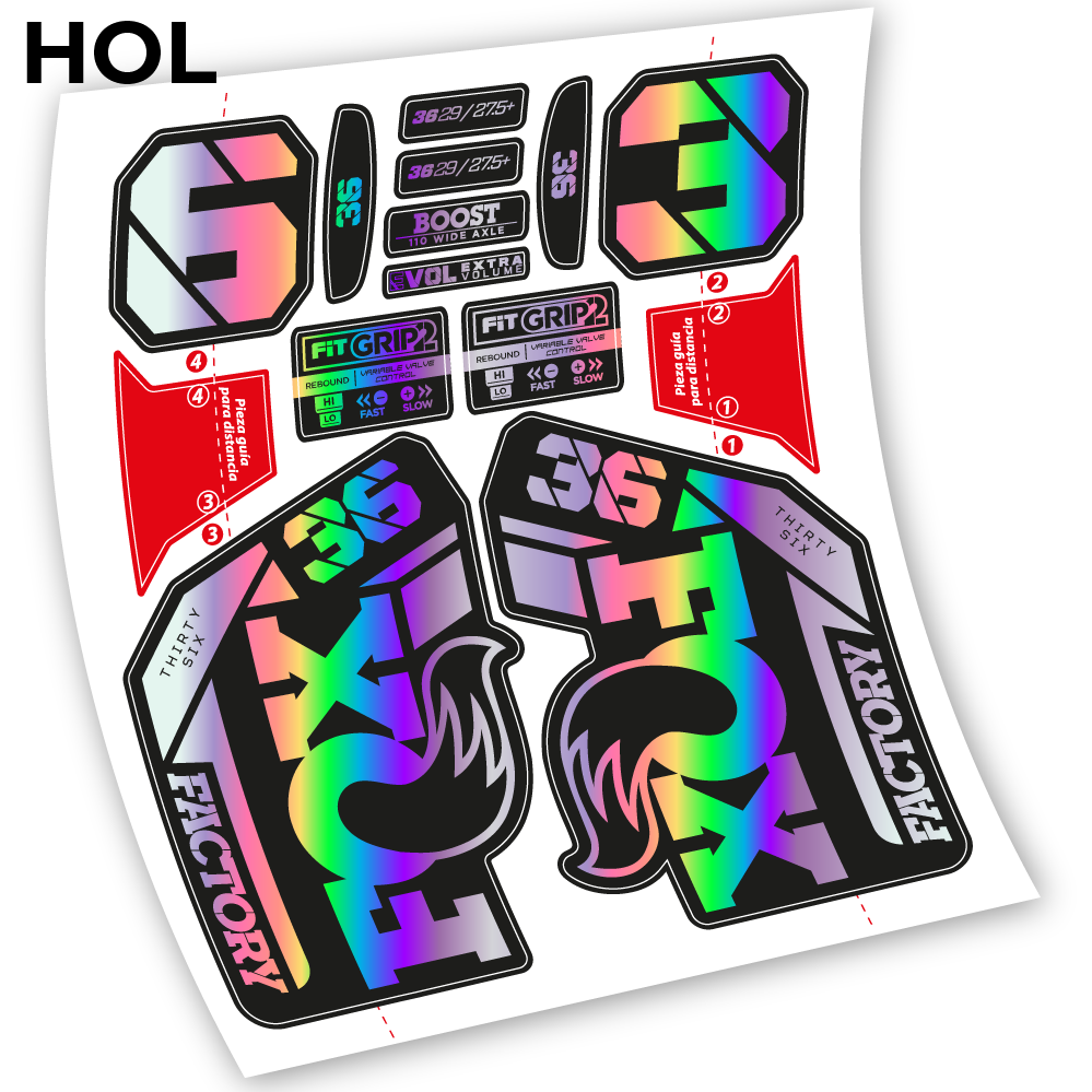 Decal, Fox 36 2021-2023, Bike Fork, sticker vinyl