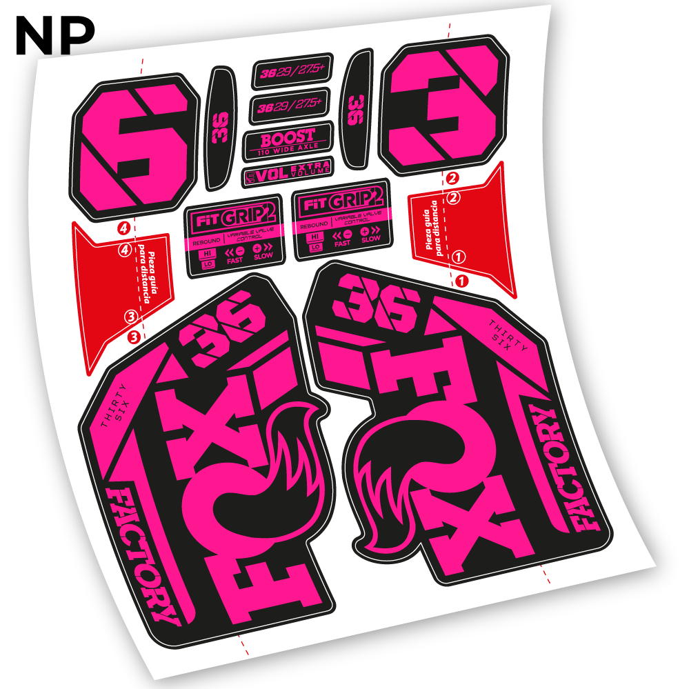 Decal, Fox 36 2021-2023, Bike Fork, sticker vinyl