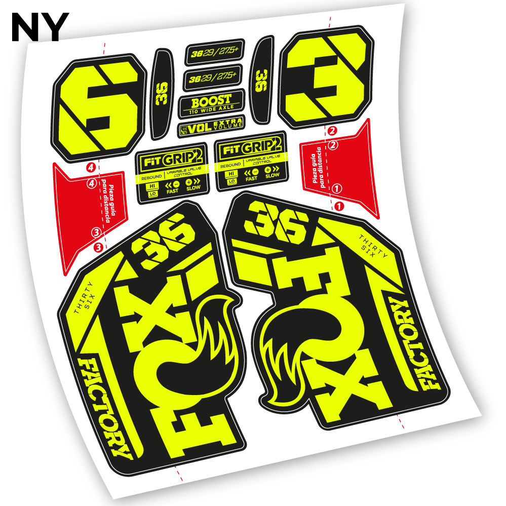 Decal, Fox 36 2021-2023, Bike Fork, sticker vinyl