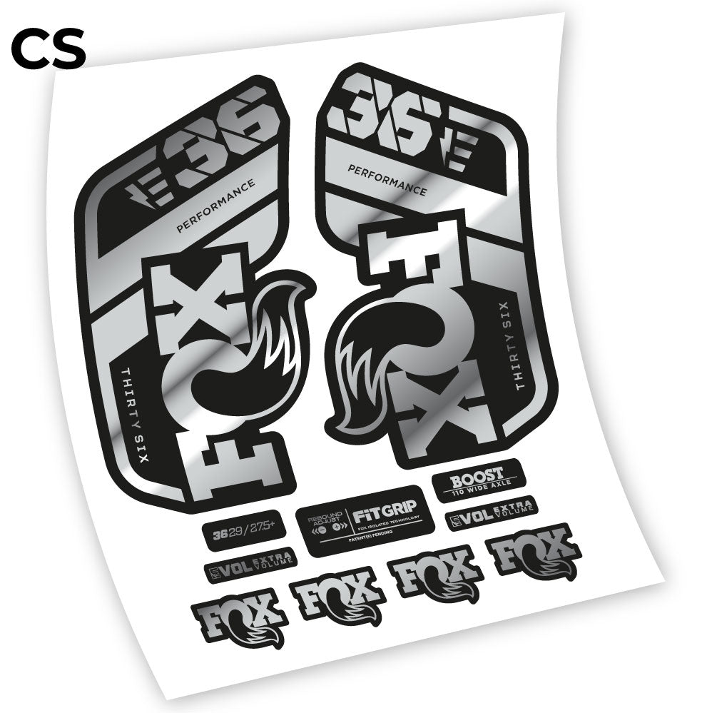 Aufkleber, Fox 36 E-Bike 2021, Fahrradgabel Sticker Vinyl
