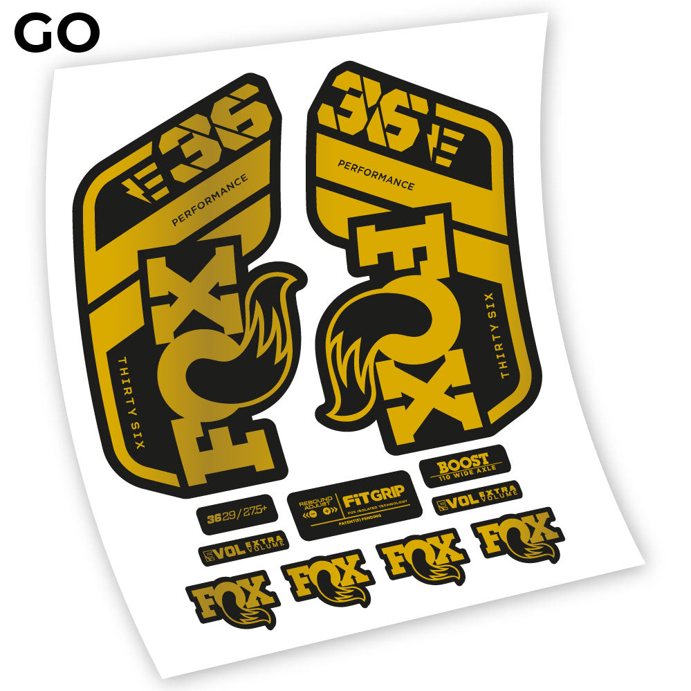 Aufkleber, Fox 36 E-Bike 2021, Fahrradgabel Sticker Vinyl
