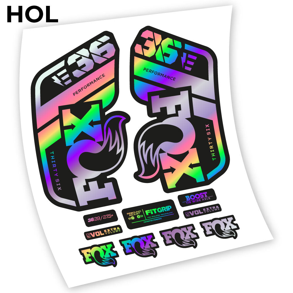 Aufkleber, Fox 36 E-Bike 2021, Fahrradgabel Sticker Vinyl