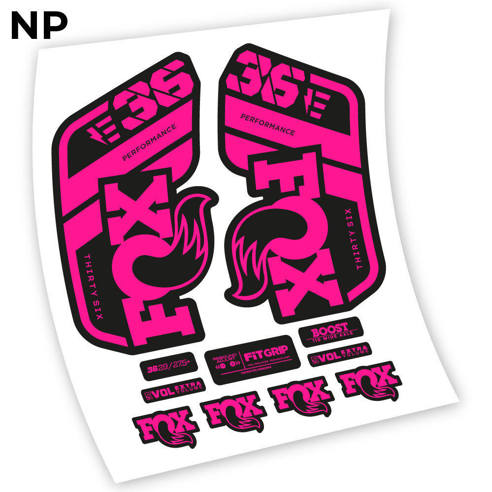 Aufkleber, Fox 36 E-Bike 2021, Fahrradgabel Sticker Vinyl