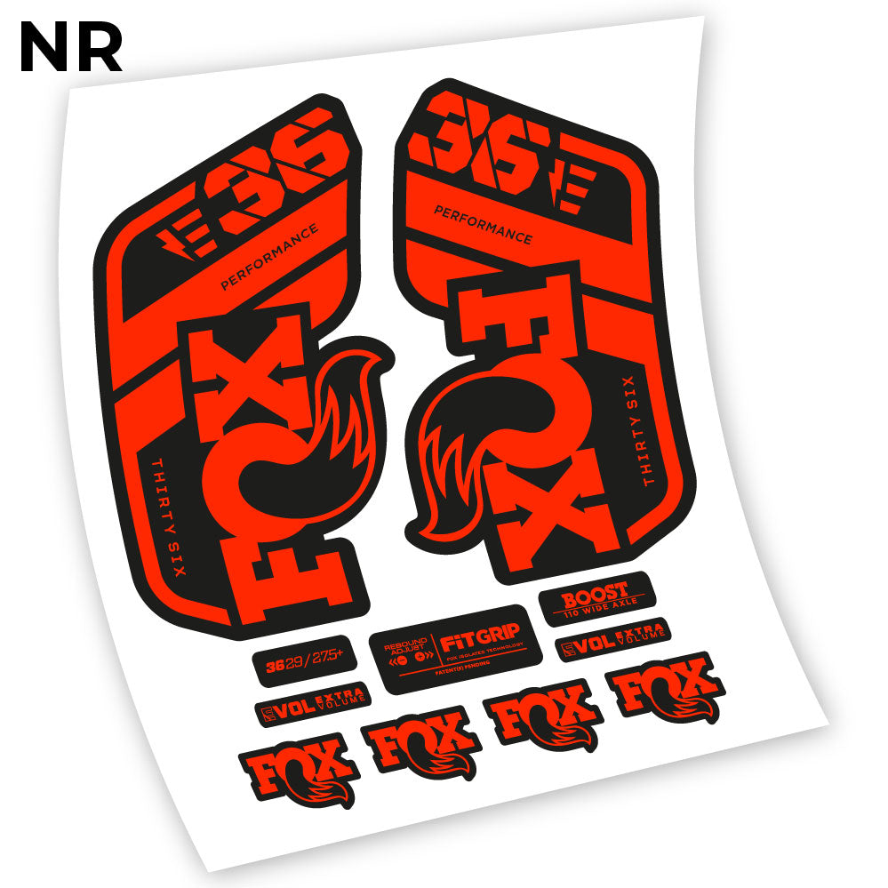 Aufkleber, Fox 36 E-Bike 2021, Fahrradgabel Sticker Vinyl