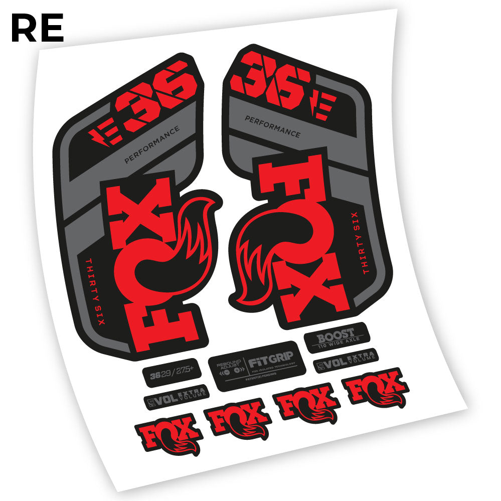 Aufkleber, Fox 36 E-Bike 2021, Fahrradgabel Sticker Vinyl