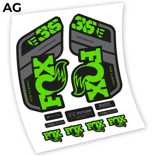 Aufkleber, Fox 36 E-Bike 2021, Fahrradgabel Sticker Vinyl