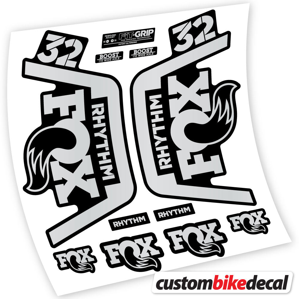 Vinyl-Aufkleber kompatibel mit Fox 32 Rhythm Fork 2019 – langlebige individuelle Aufkleber
