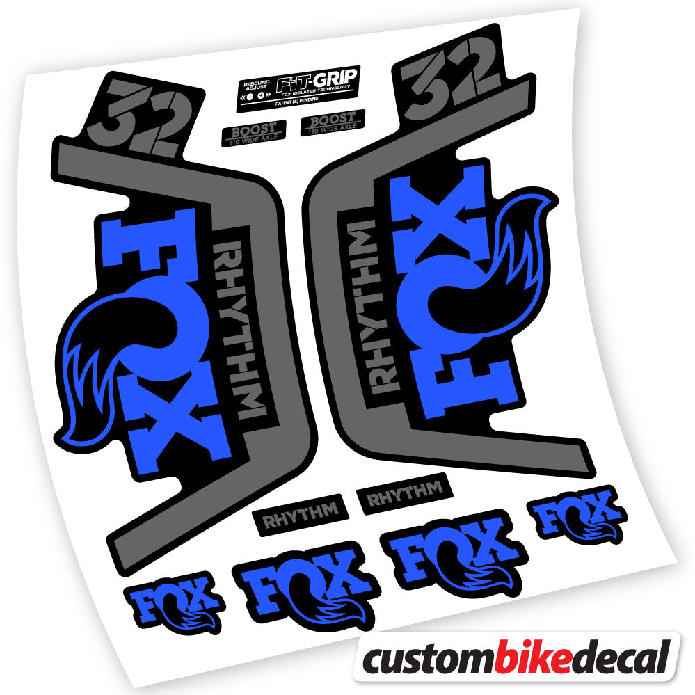 Vinyl-Aufkleber kompatibel mit Fox 32 Rhythm Fork 2019 – langlebige individuelle Aufkleber
