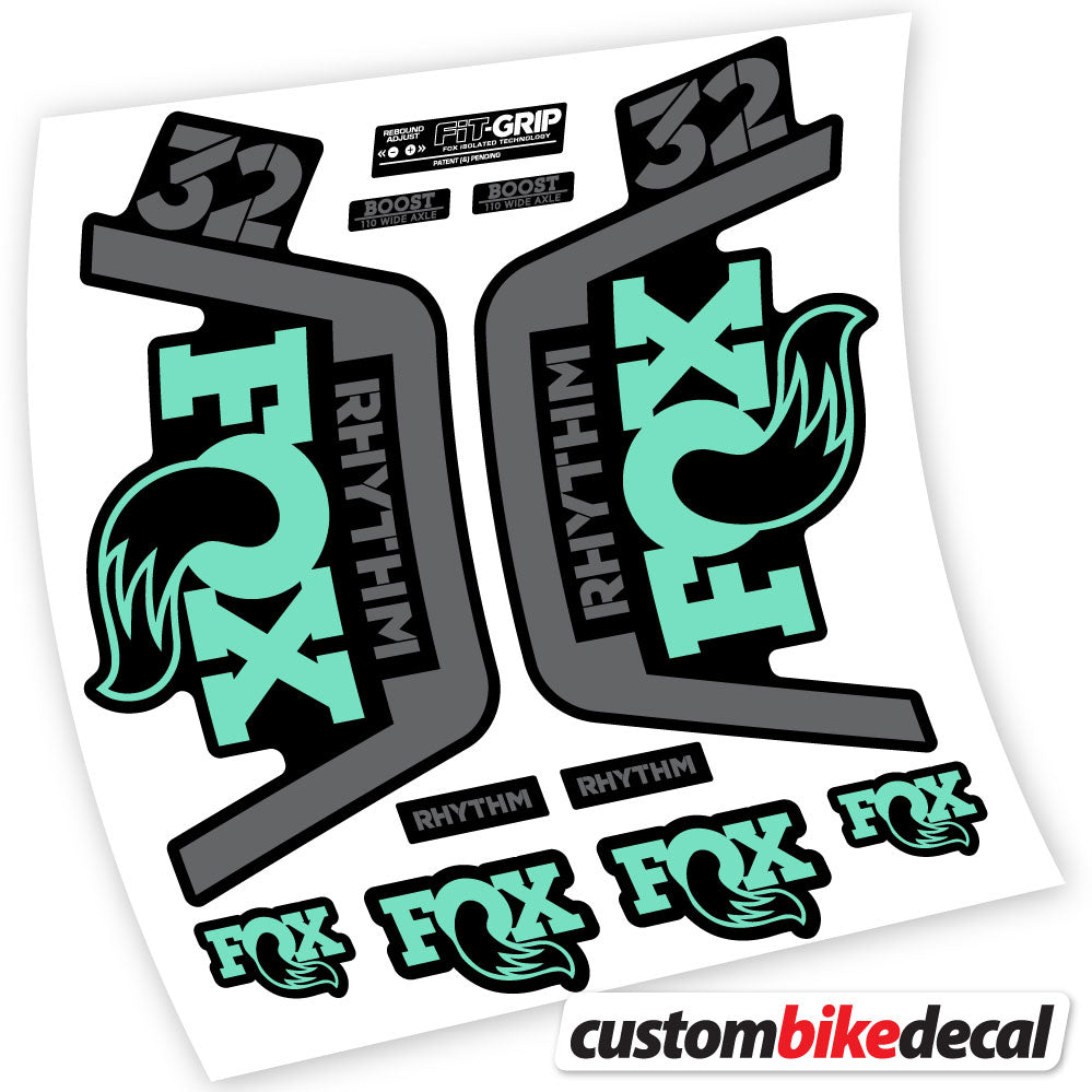 Vinyl-Aufkleber kompatibel mit Fox 32 Rhythm Fork 2019 – langlebige individuelle Aufkleber