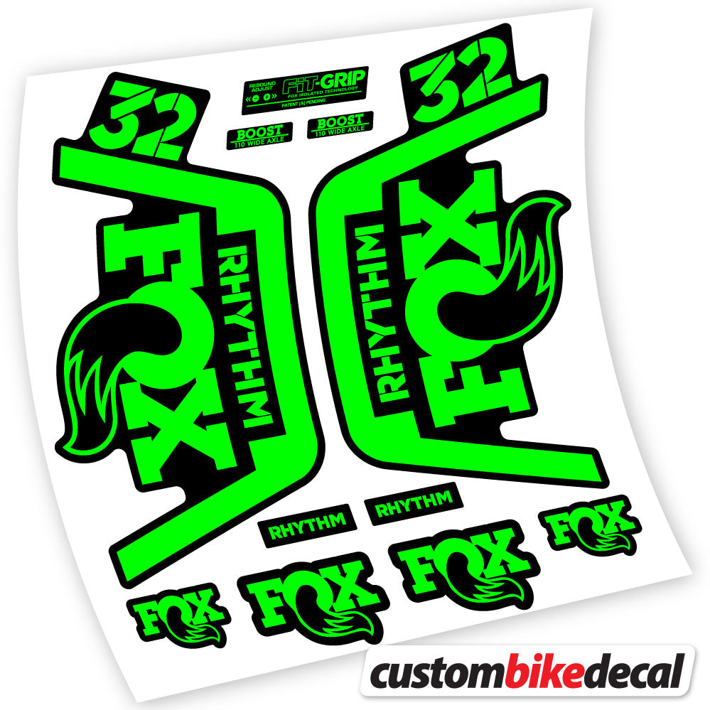 Vinyl-Aufkleber kompatibel mit Fox 32 Rhythm Fork 2019 – langlebige individuelle Aufkleber