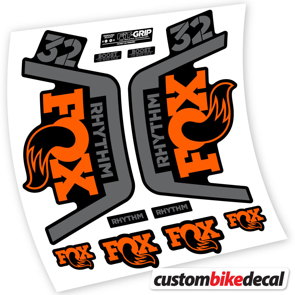 Vinyl-Aufkleber kompatibel mit Fox 32 Rhythm Fork 2019 – langlebige individuelle Aufkleber