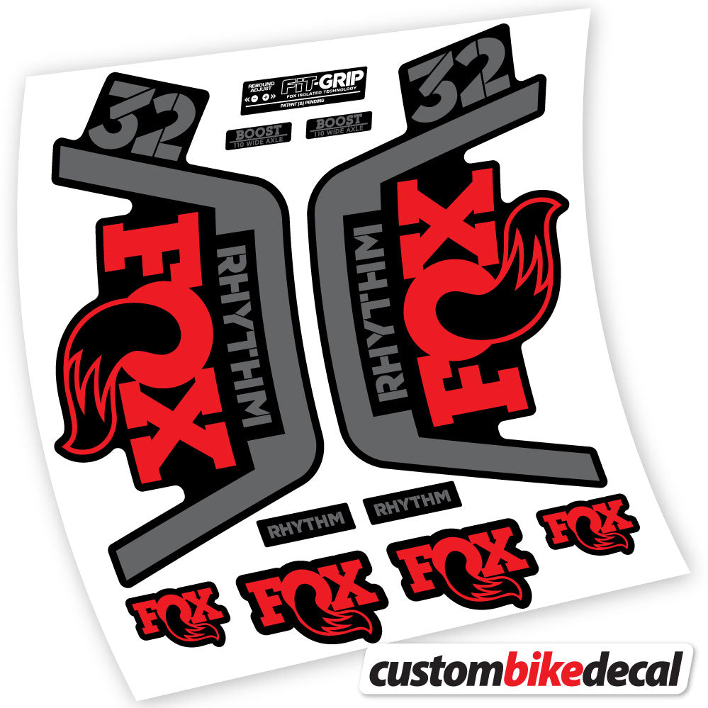 Vinyl-Aufkleber kompatibel mit Fox 32 Rhythm Fork 2019 – langlebige individuelle Aufkleber