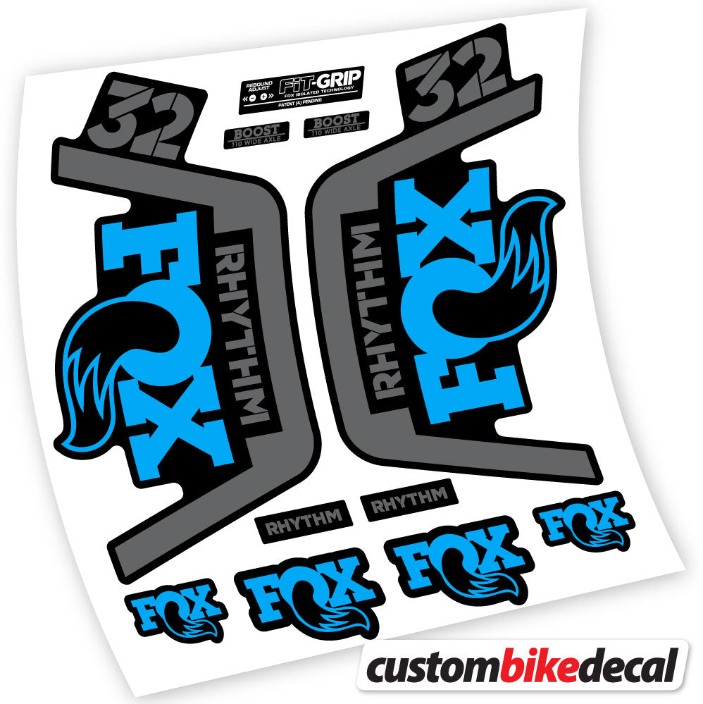 Vinyl-Aufkleber kompatibel mit Fox 32 Rhythm Fork 2019 – langlebige individuelle Aufkleber