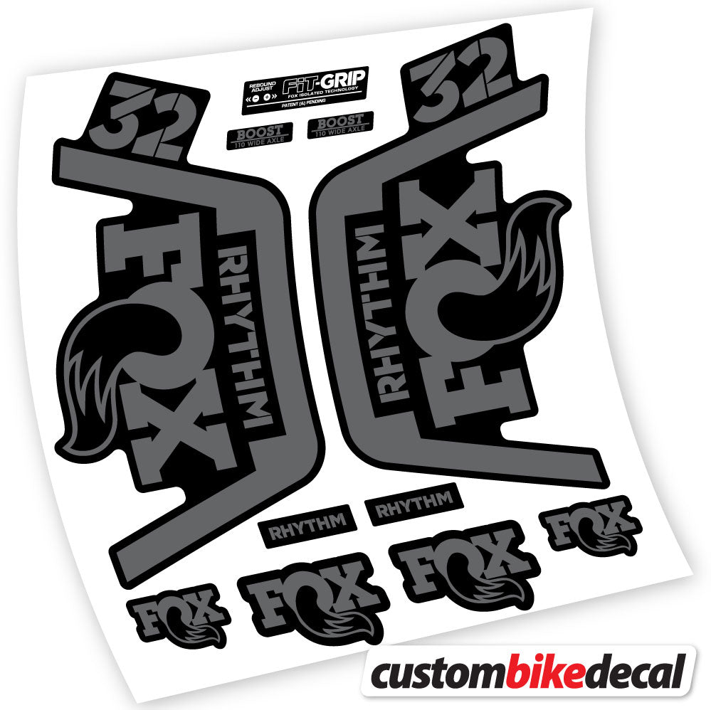 Vinyl-Aufkleber kompatibel mit Fox 32 Rhythm Fork 2019 – langlebige individuelle Aufkleber