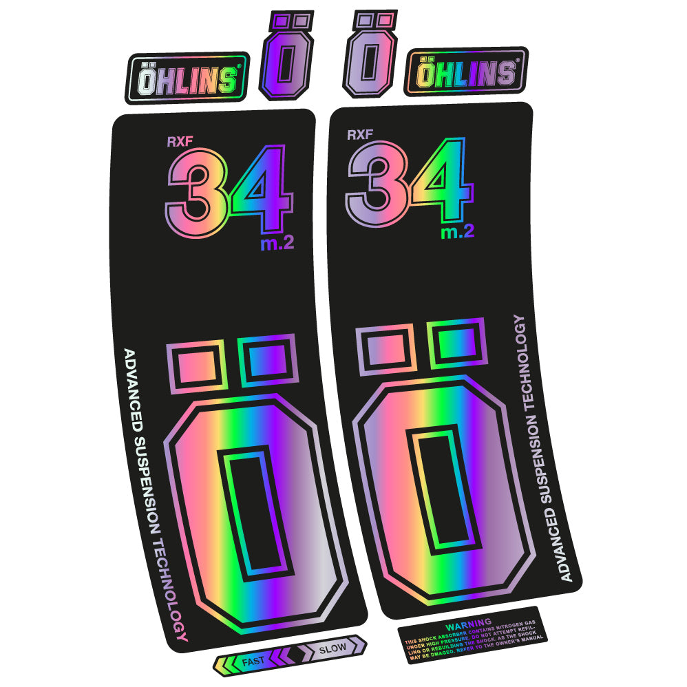 Decal Ohlins RXF 34 M.2, Bike Fork, Sticker Vinyl