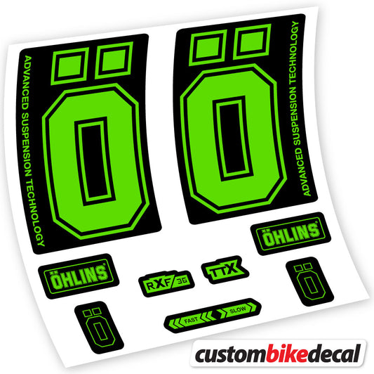 Aufkleber, Ohlins RXF36 M2 2019, Fahrradgabel, Vinyl-Aufkleber