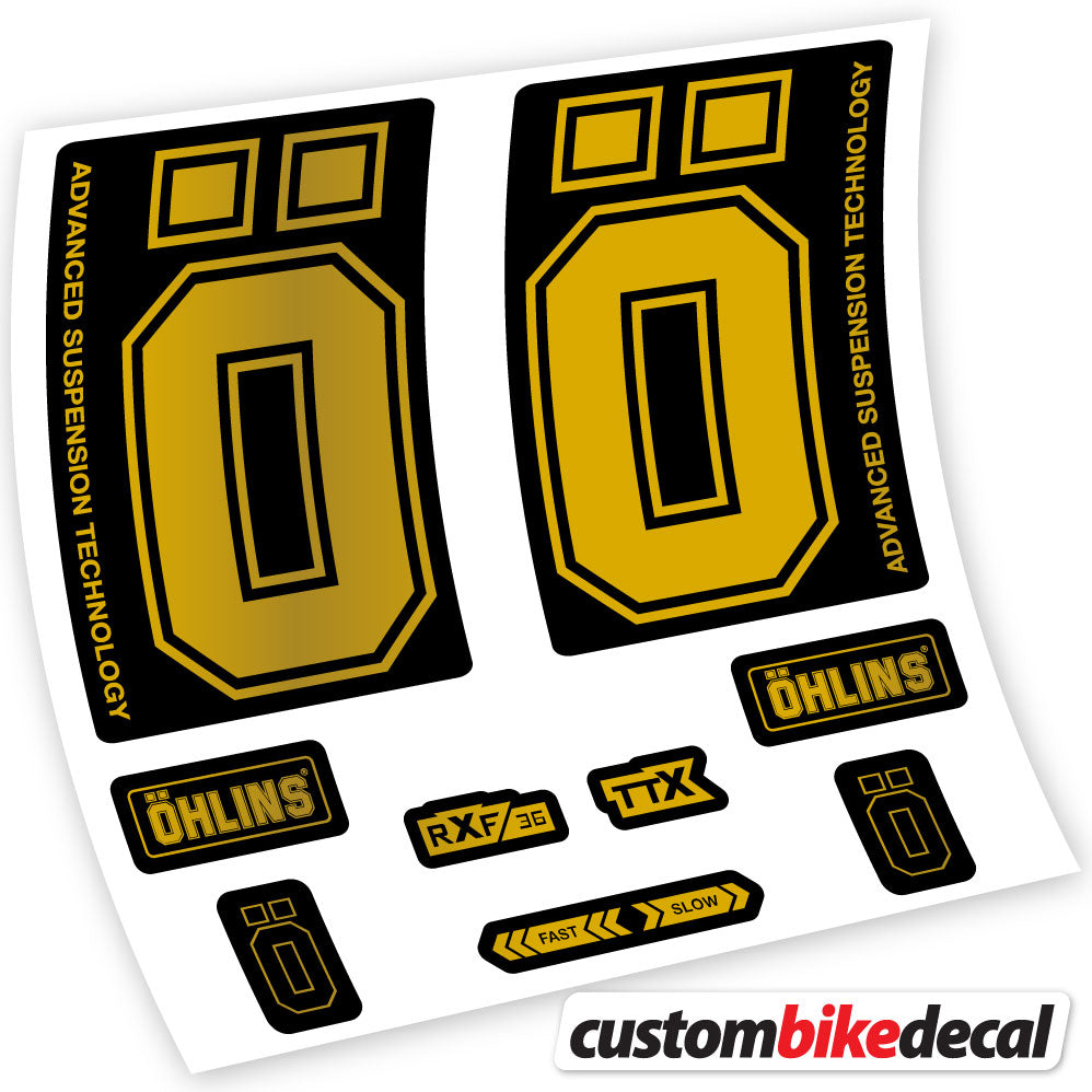 Aufkleber, Ohlins RXF36 M2 2019, Fahrradgabel, Vinyl-Aufkleber