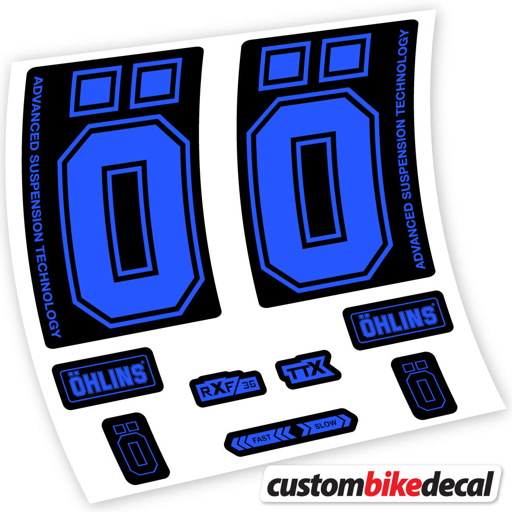 Aufkleber, Ohlins RXF36 M2 2019, Fahrradgabel, Vinyl-Aufkleber