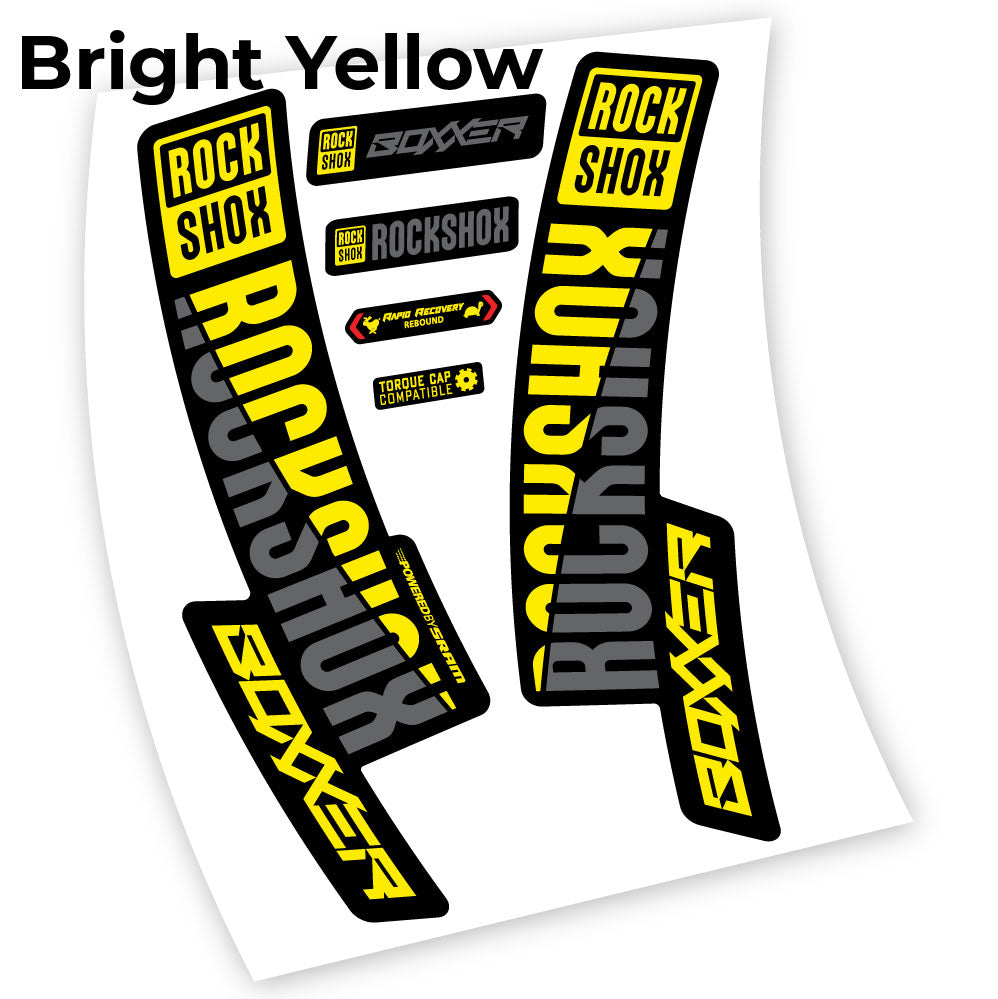 Decal Rock Shox Boxxer 2019, Bike Fork, Sticker vinyl