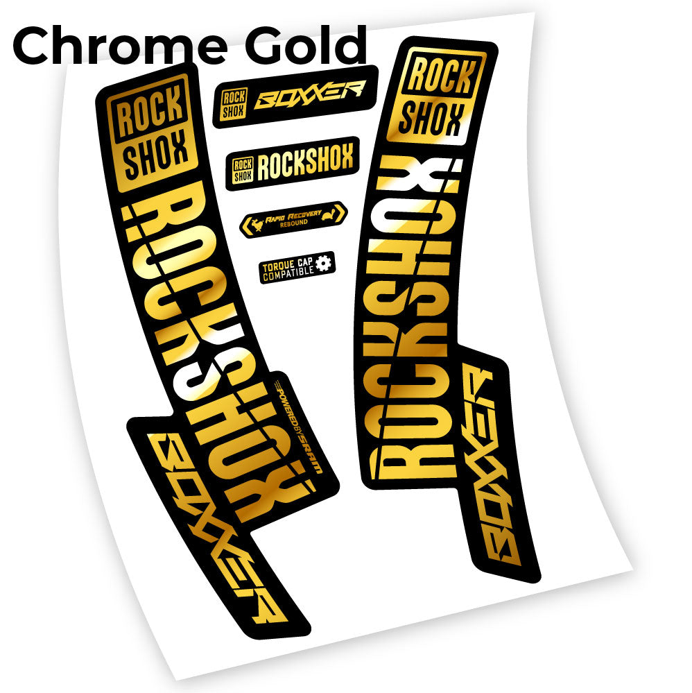 Decal Rock Shox Boxxer 2019, Bike Fork, Sticker vinyl