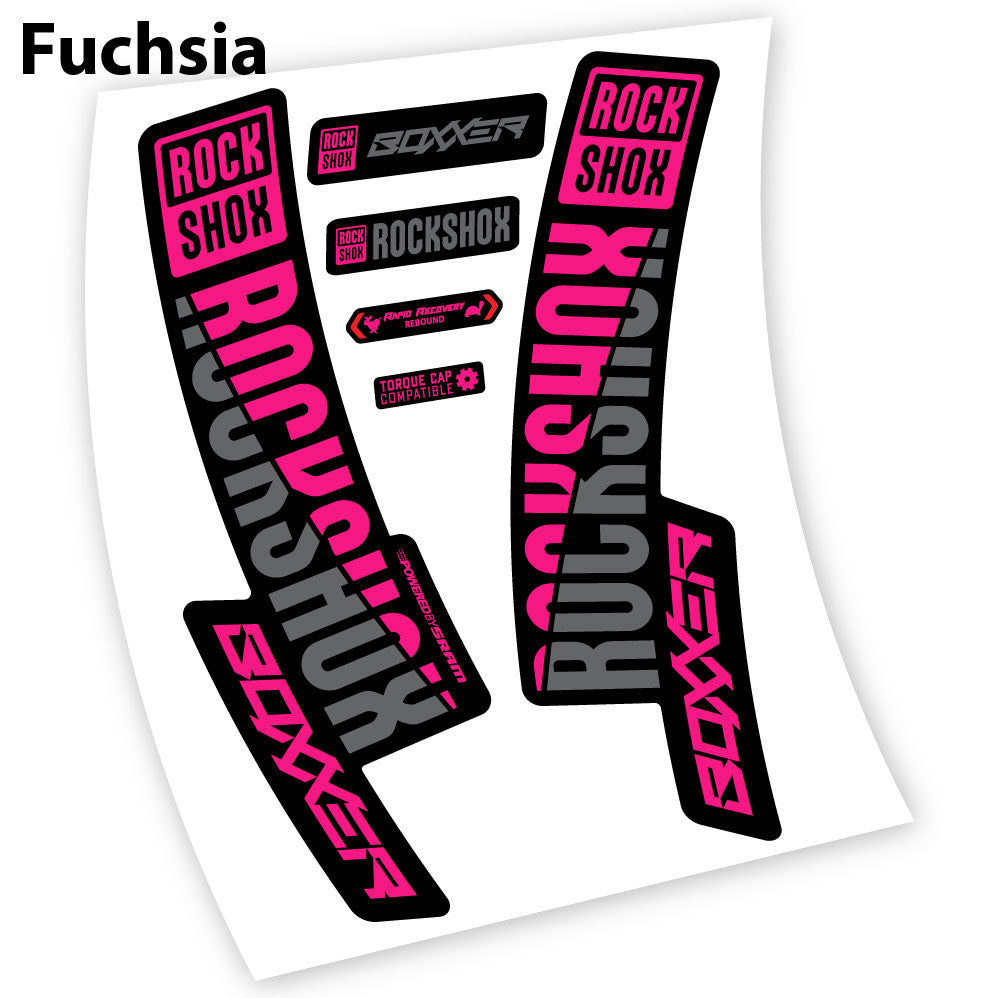Decal Rock Shox Boxxer 2019, Bike Fork, Sticker vinyl