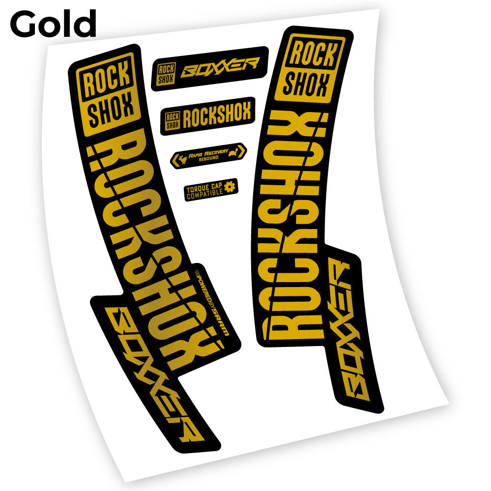 Decal Rock Shox Boxxer 2019, Bike Fork, Sticker vinyl