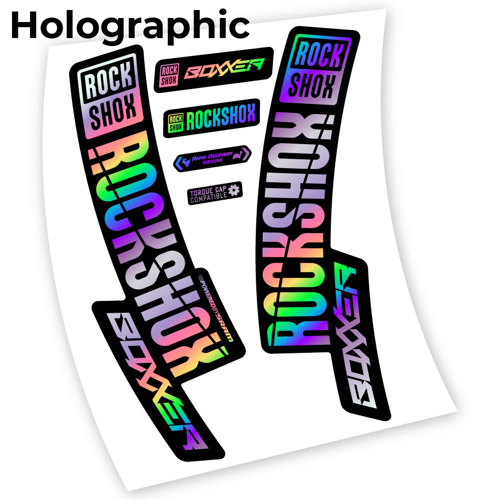 Decal Rock Shox Boxxer 2019, Bike Fork, Sticker vinyl