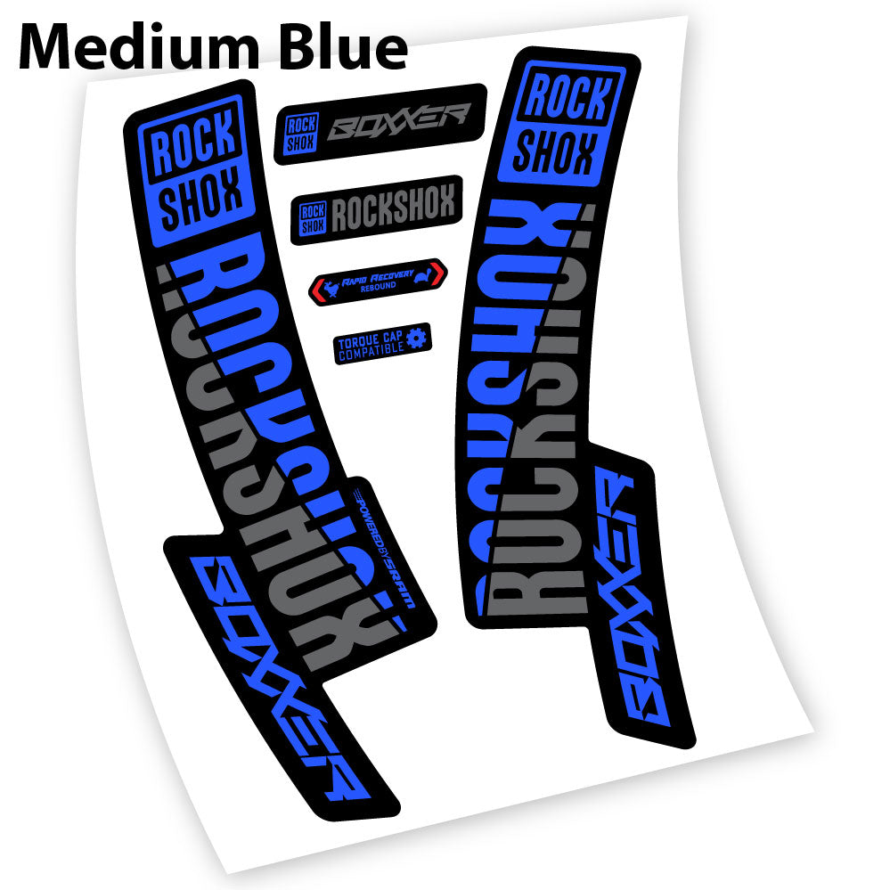 Decal Rock Shox Boxxer 2019, Bike Fork, Sticker vinyl