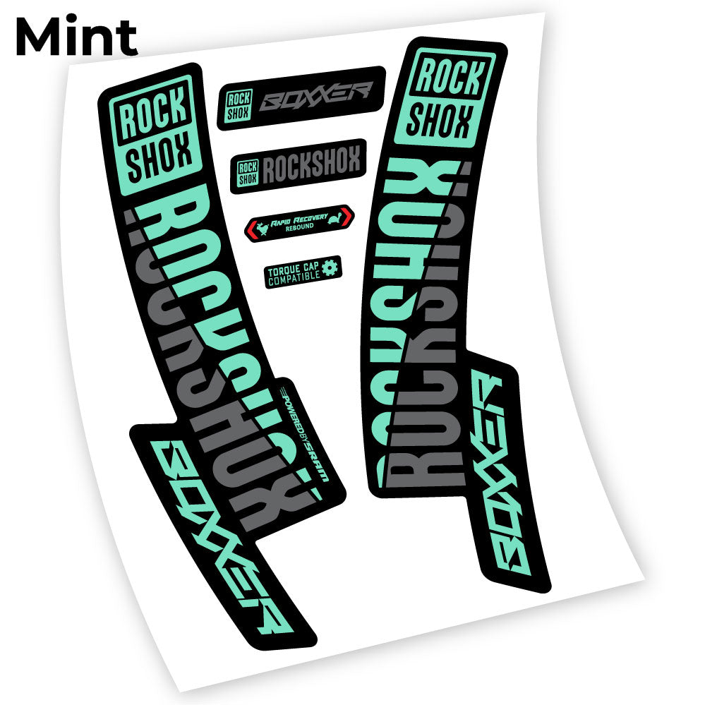 Decal Rock Shox Boxxer 2019, Bike Fork, Sticker vinyl