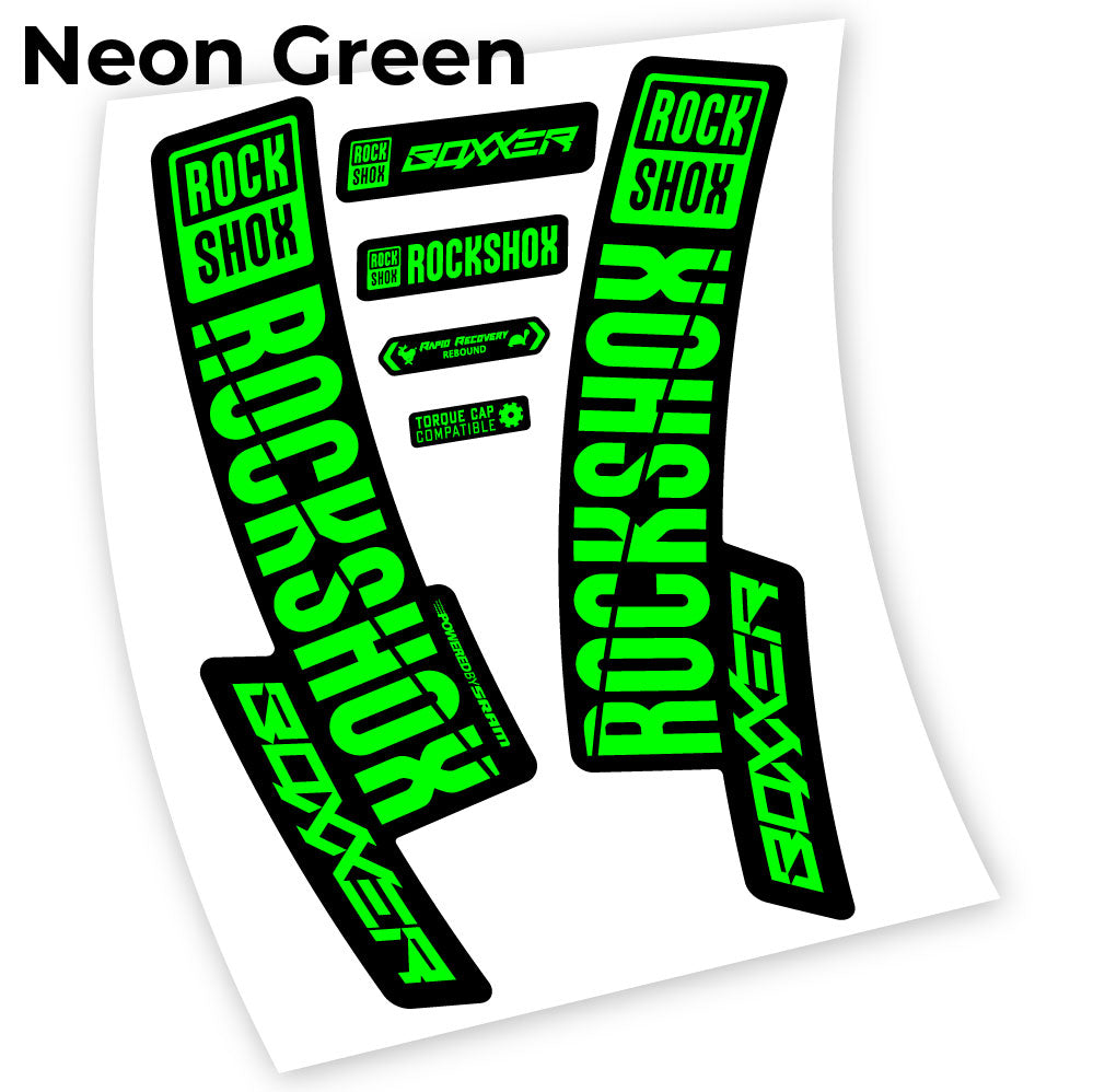 Decal Rock Shox Boxxer 2019, Bike Fork, Sticker vinyl