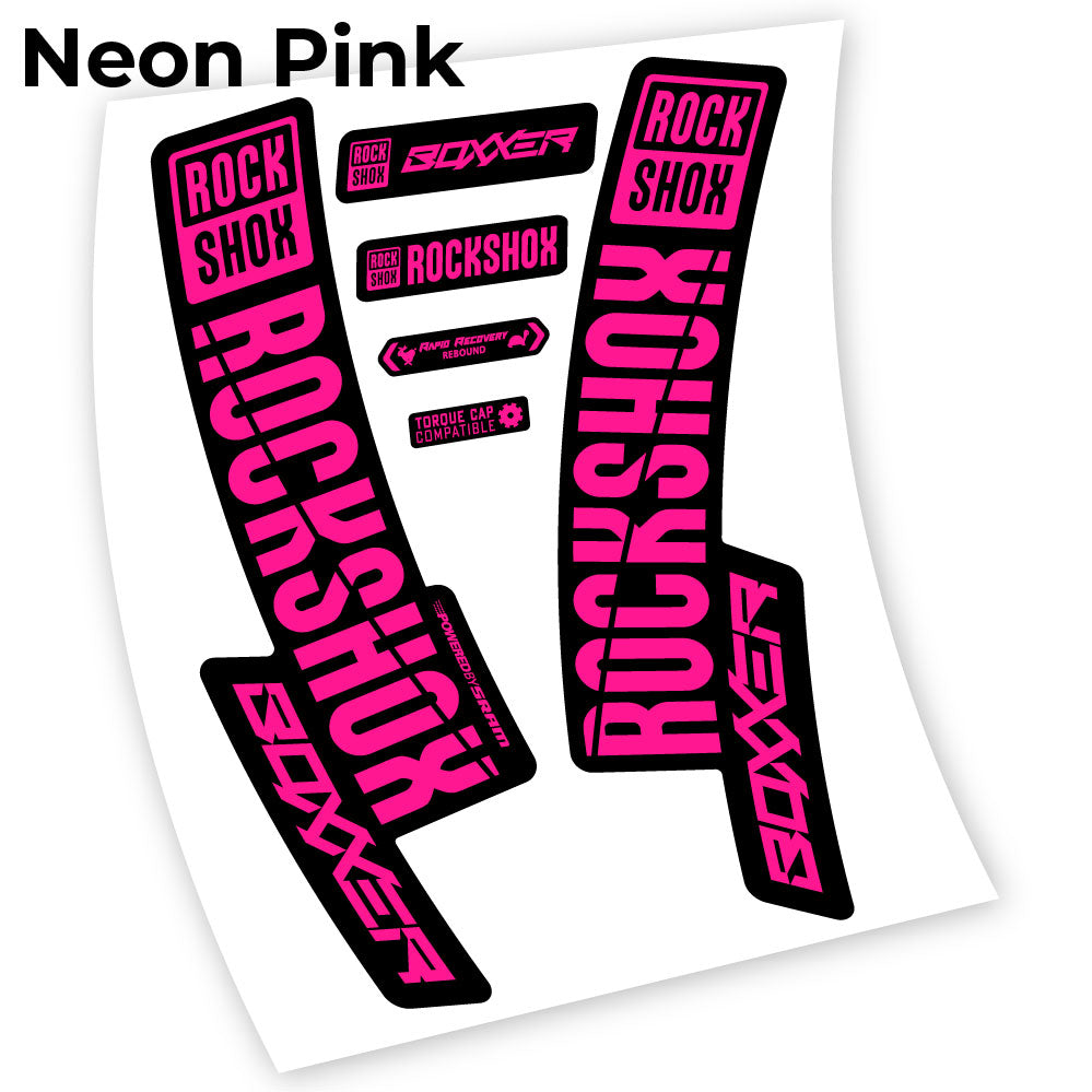 Decal Rock Shox Boxxer 2019, Bike Fork, Sticker vinyl