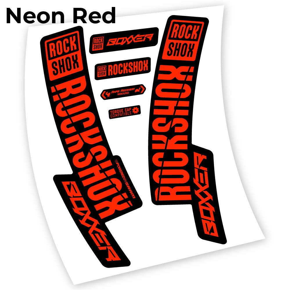 Decal Rock Shox Boxxer 2019, Bike Fork, Sticker vinyl