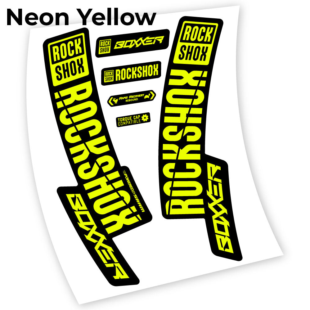 Decal Rock Shox Boxxer 2019, Bike Fork, Sticker vinyl