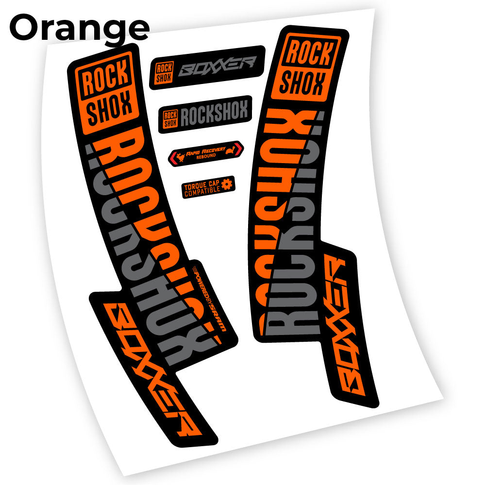 Decal Rock Shox Boxxer 2019, Bike Fork, Sticker vinyl