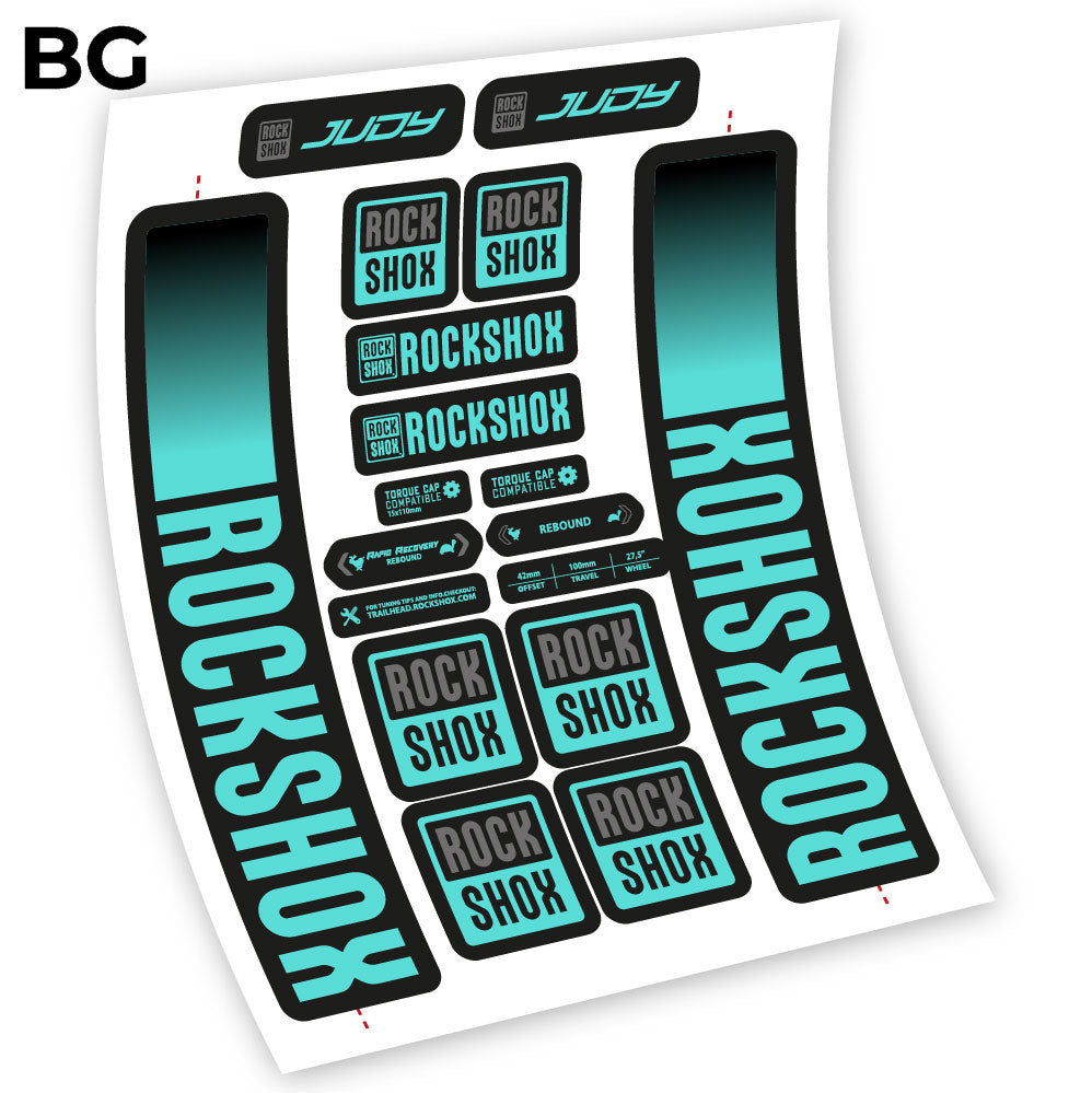 Aufkleber Rock Shox Judy 2021, Fahrradgabel 29 Sticker Vinyl