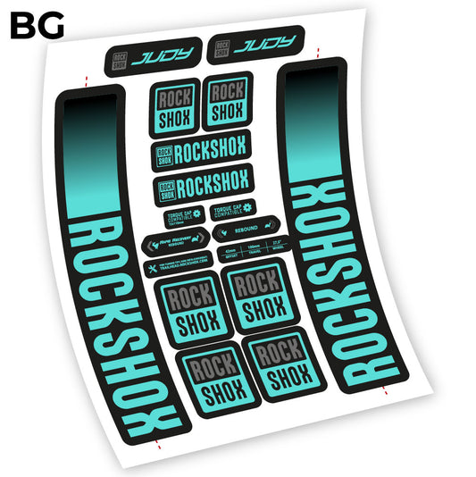 Aufkleber Rock Shox Judy 2021, Fahrradgabel 29 Sticker Vinyl