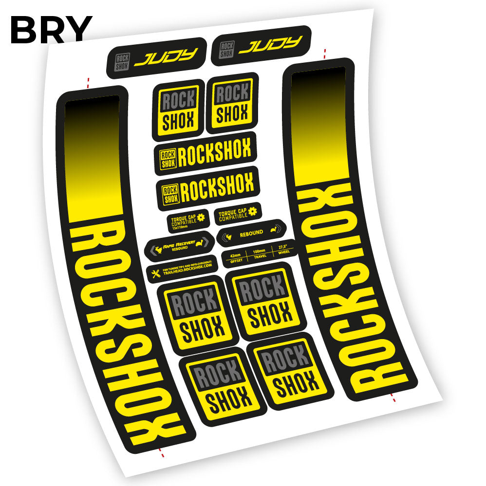 Aufkleber Rock Shox Judy 2021, Fahrradgabel 29 Sticker Vinyl