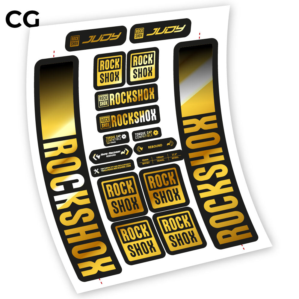 Aufkleber Rock Shox Judy 2021, Fahrradgabel 29 Sticker Vinyl