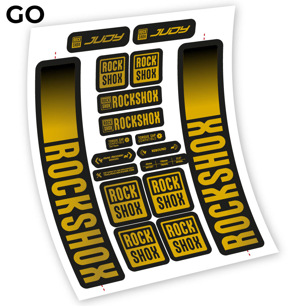 Aufkleber Rock Shox Judy 2021, Fahrradgabel 29 Sticker Vinyl