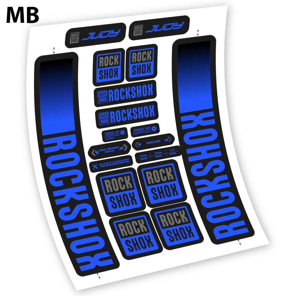 Aufkleber Rock Shox Judy 2021, Fahrradgabel 29 Sticker Vinyl