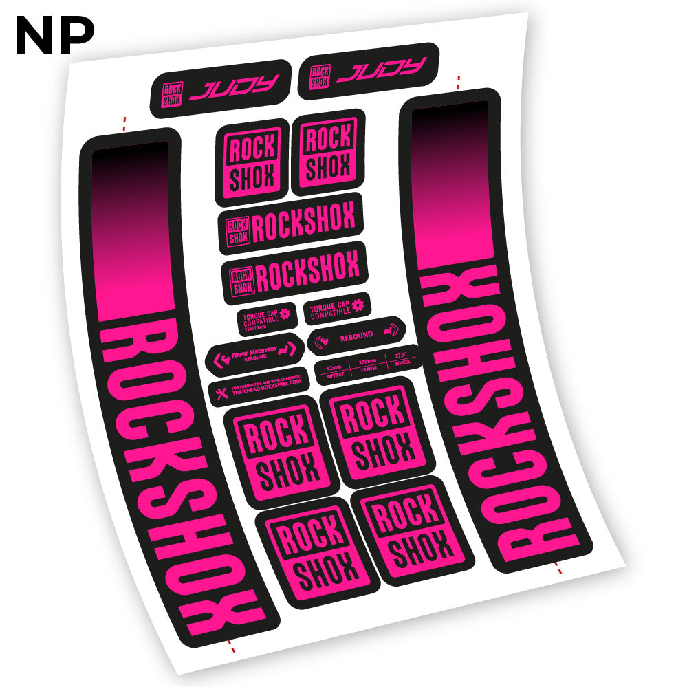 Aufkleber Rock Shox Judy 2021, Fahrradgabel 29 Sticker Vinyl