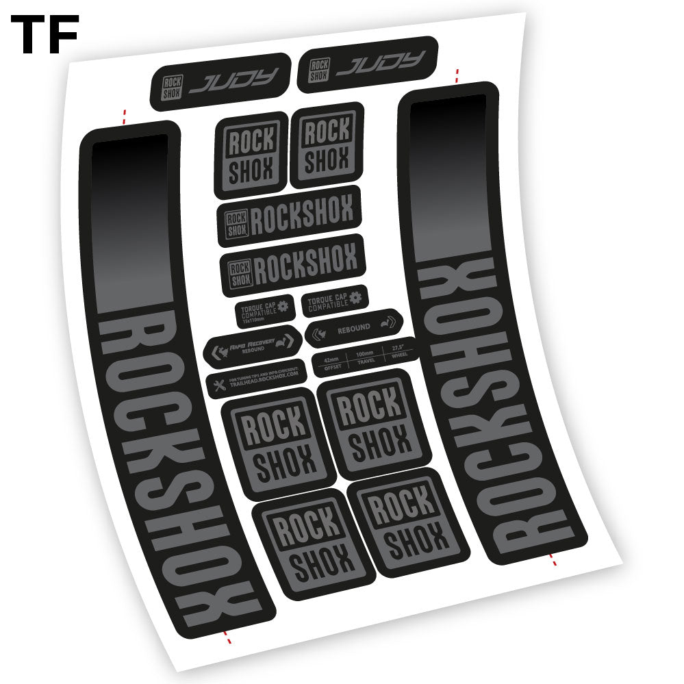 Decal Rock Shox Judy 2021, Bike Fork 29 Sticker vinyl
