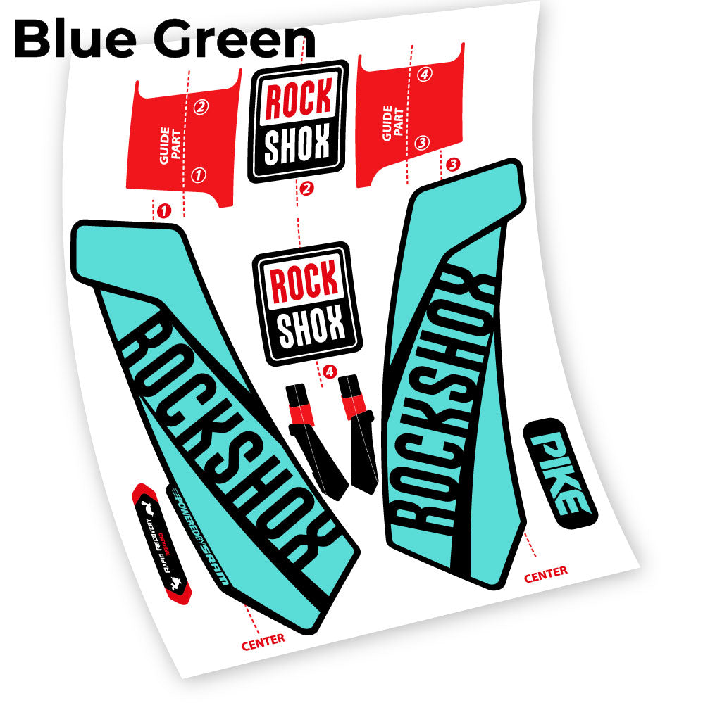 Aufkleber, Rock Shox Pike 2016, Gabel 29, Fahrradaufkleber Vinyl