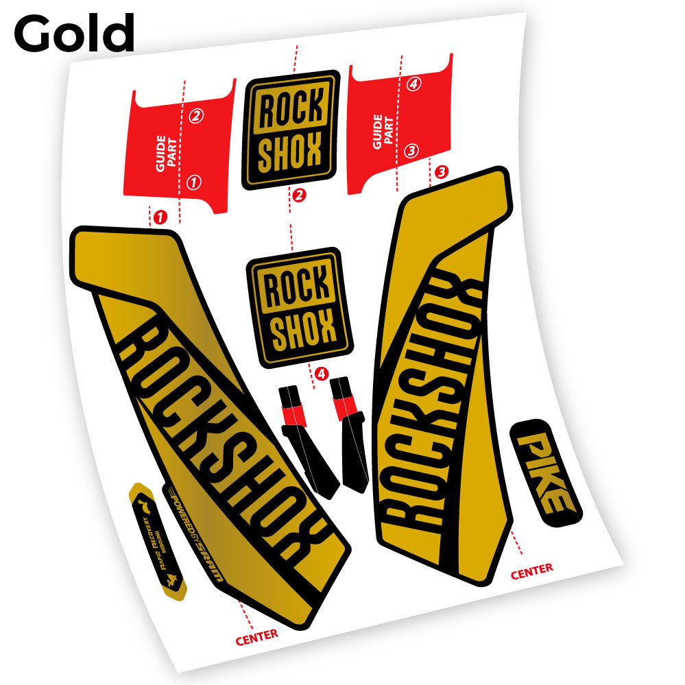 Aufkleber, Rock Shox Pike 2016, Gabel 29, Fahrradaufkleber Vinyl