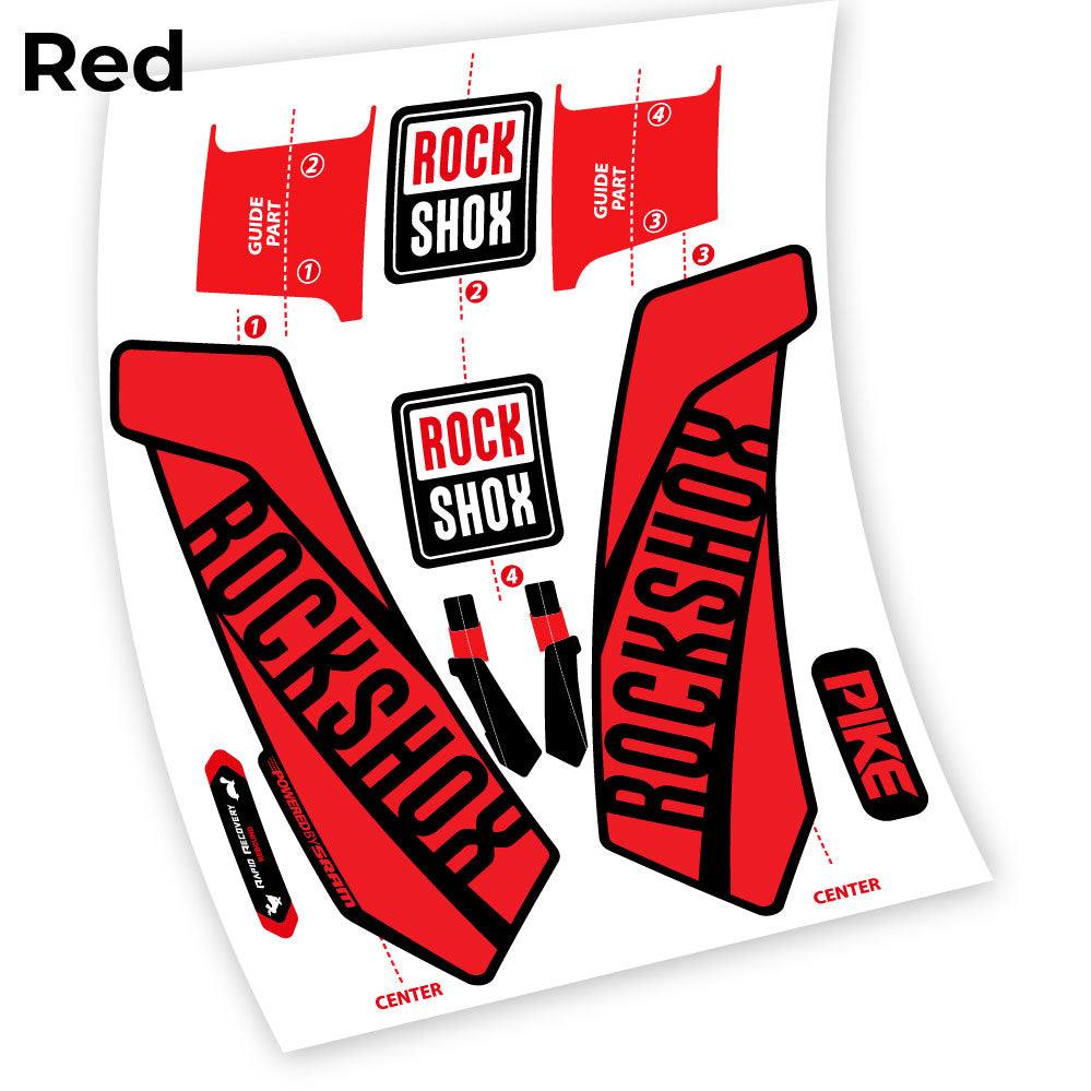 Aufkleber, Rock Shox Pike 2016, Gabel 29, Fahrradaufkleber Vinyl