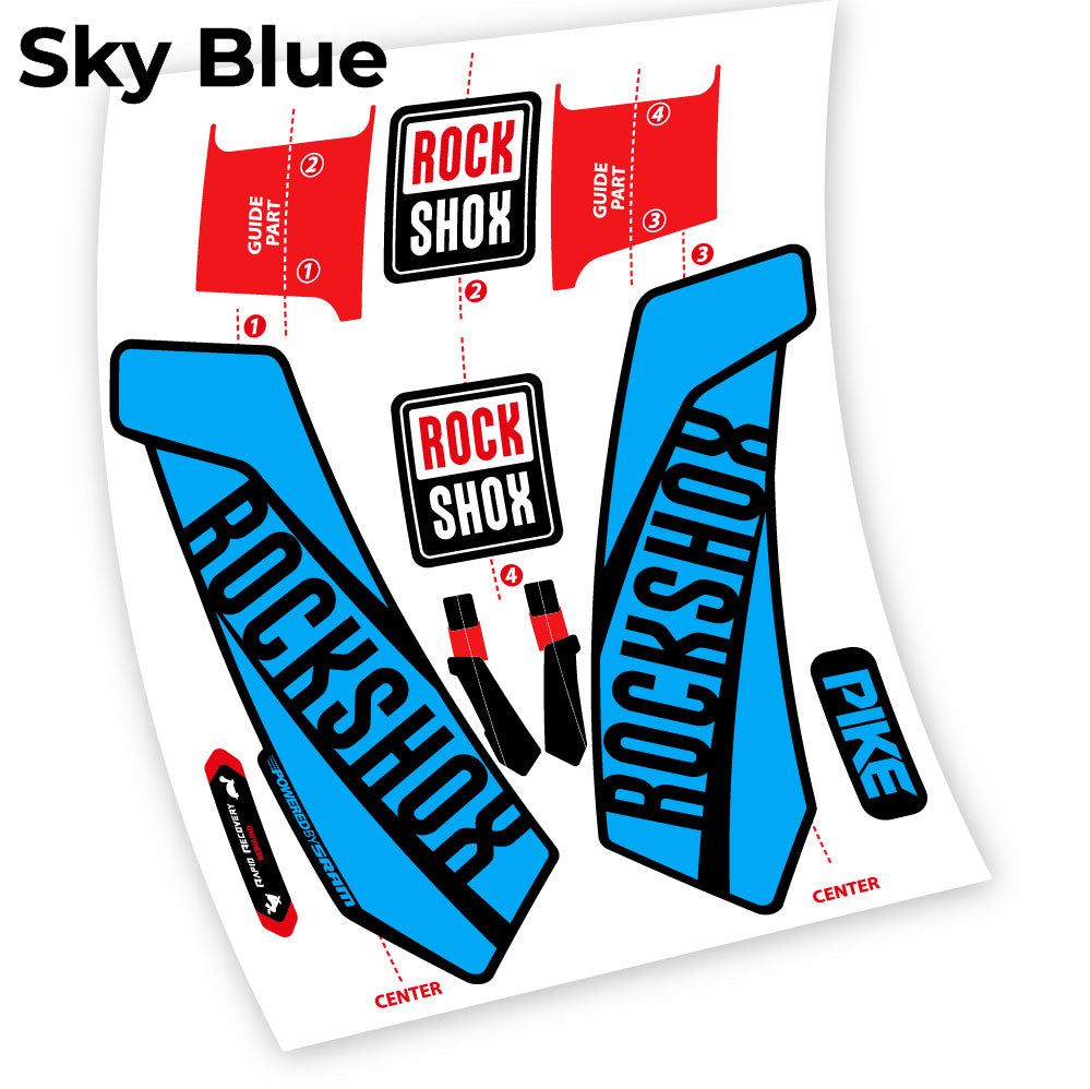 Aufkleber, Rock Shox Pike 2016, Gabel 29, Fahrradaufkleber Vinyl