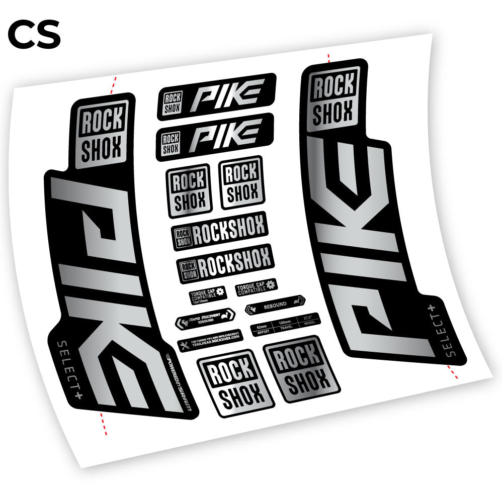 Decal Rock Shox Pike Select Plus 2021, Bike Fork sticker vinyl
