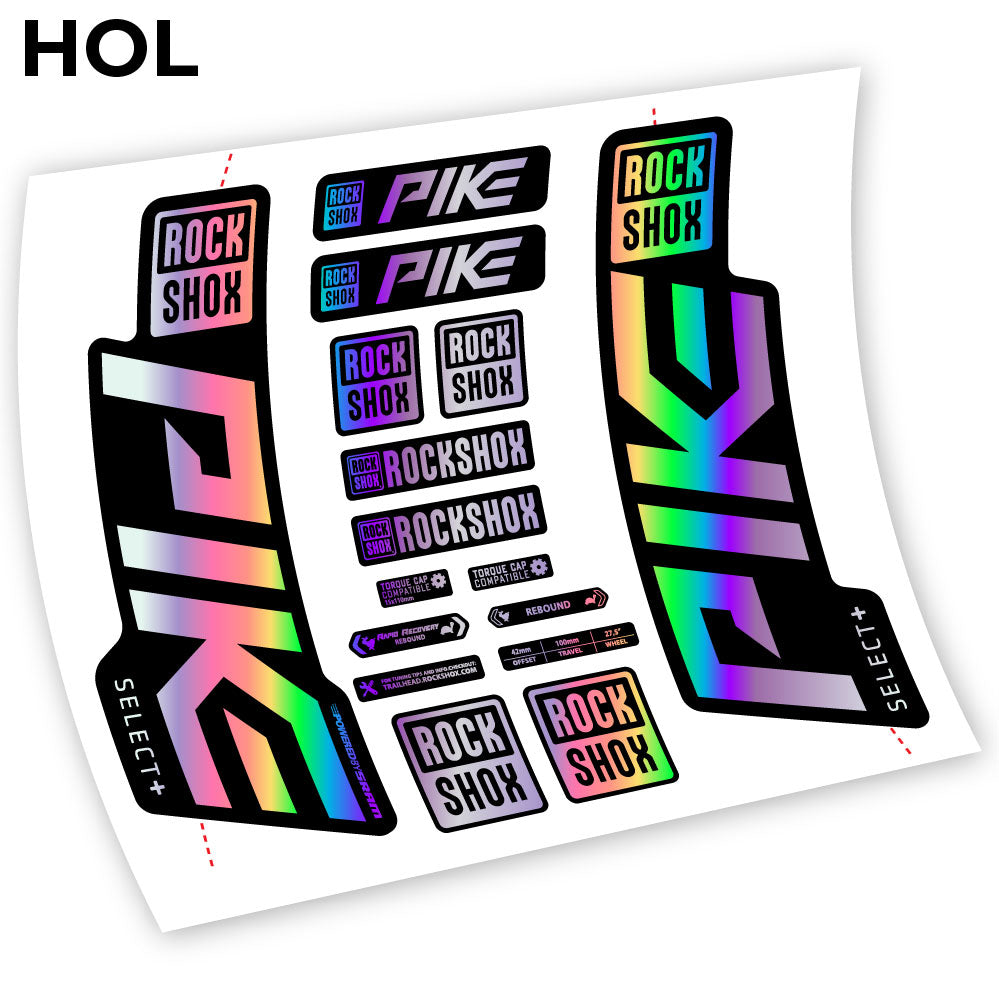Decal Rock Shox Pike Select Plus 2021, Bike Fork sticker vinyl