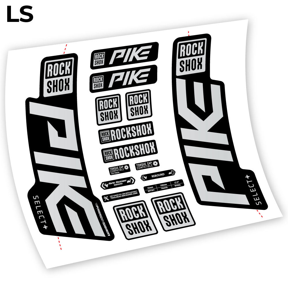 Decal Rock Shox Pike Select Plus 2021, Bike Fork sticker vinyl